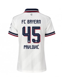 Bayern Munich Aleksandar Pavlovic #45 Replika Borta Kläder Dam 2026-27 Kortärmad Bayern Munich Aleksandar Pavlovic #45 Replika Borta Kläder Dam 2026-27 Kortärmad